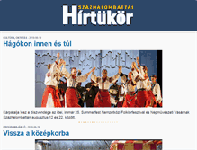 Tablet Screenshot of hirtukor.hu